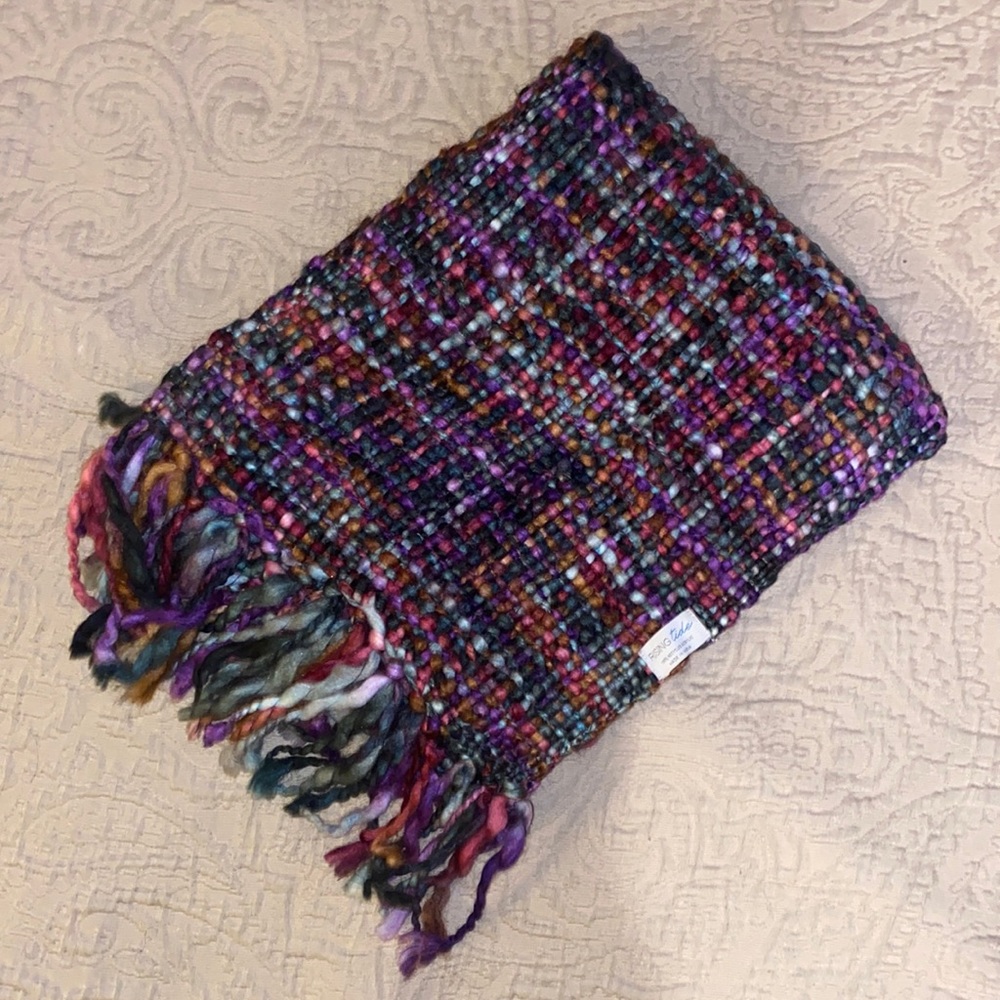 Colorful Knit Scarf (Rising Tide)!